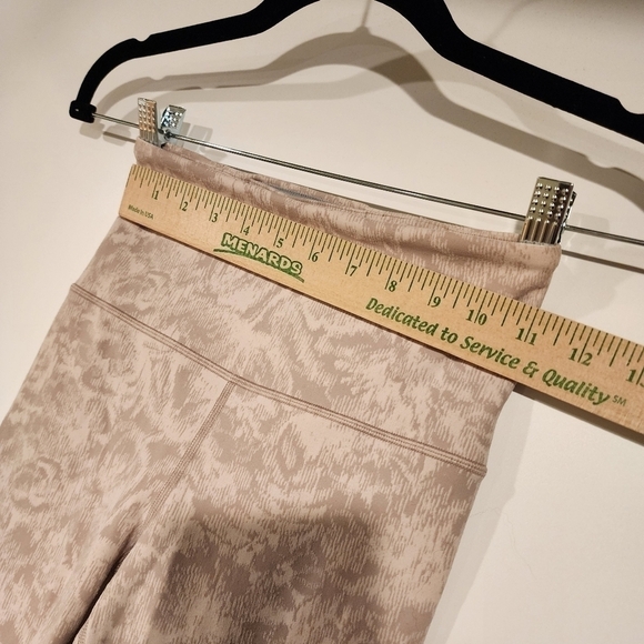 Athleta Elation Textured Tight Neutral Taupe Pink High Rise Tights Leggings XS - Picture 10 of 13